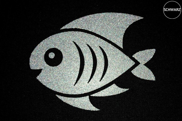 Fisch | Reflektierendes Bügelbild | 5 cm |