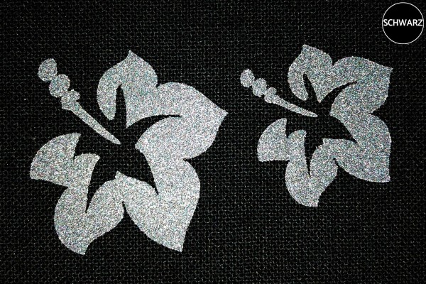 Blumengirlande "Aloha" | Reflektierendes Bügelbild Meterware | 2,5 cm |