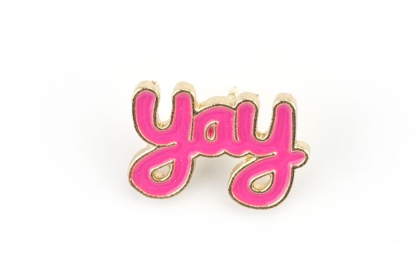 Pin "YAY" | Pink Gold