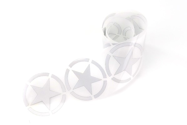 Army Star | Reflektierendes Bügelbild Meterware | 5 cm |